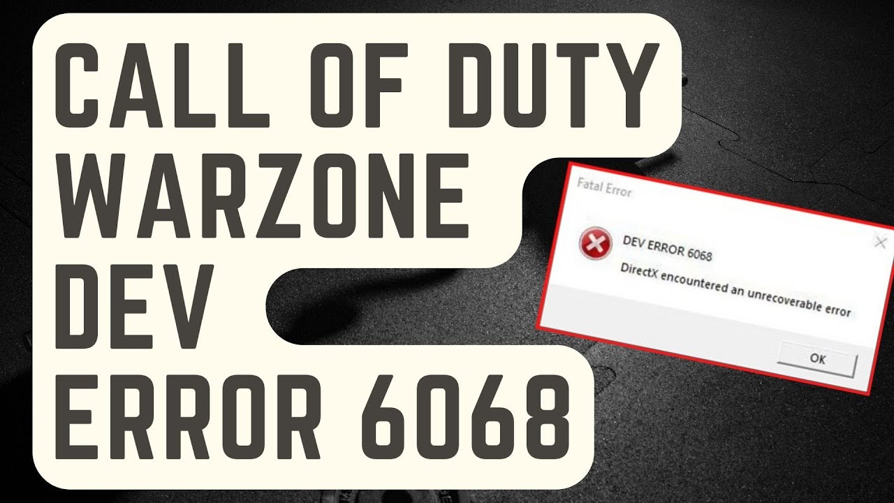 Call of Duty Dev Error 6068 Çözüm Rehberi (2)