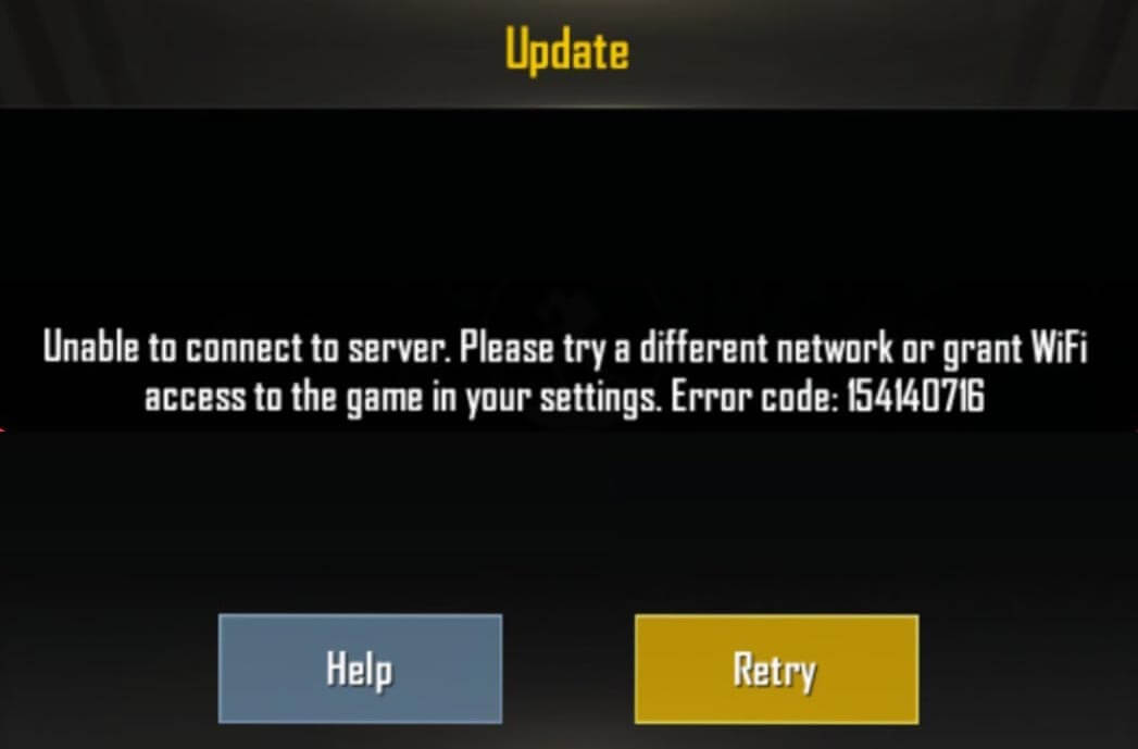 PUBG Mobile Error Code 154140716 Hatası ve Çözümü (1)