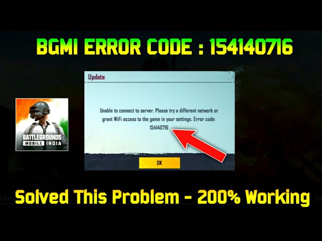 PUBG Mobile Error Code 154140716 Hatası ve Çözümü (3)